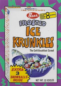 2017 Topps Wacky Packages 50th Anniversary - Best of the '80s Stickers #1 Frosted Ice Krunkles Front