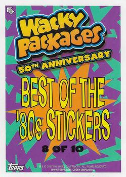 2017 Topps Wacky Packages 50th Anniversary - Best of the '80s Stickers #8 Muggies Back