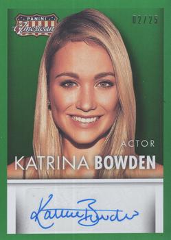 2015 Panini Americana - Signatures Green #S-KB Katrina Bowden Front