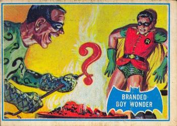 1966 O-Pee-Chee Batman Series B (Blue Bat Logo) #4B Branded Boy Wonder Front