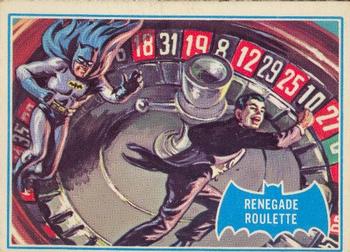 1966 O-Pee-Chee Batman Series B (Blue Bat Logo) #12B Renegade Roulette Front