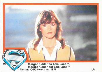 1978 O-Pee-Chee Superman: The Movie #3 Margot Kidder as Lois Lane Front