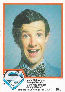 1978 O-Pee-Chee Superman: The Movie #10 Marc McClure As Jimmy Olsen Front