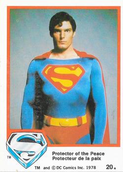1978 O-Pee-Chee Superman: The Movie #20 Protector of The Peace Front