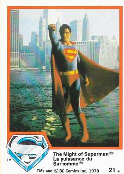 1978 O-Pee-Chee Superman: The Movie #21 The Might of Superman Front