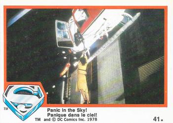 1978 O-Pee-Chee Superman: The Movie #41 Panic in The Sky! Front