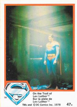 1978 O-Pee-Chee Superman: The Movie #47 On the Trail of Lex Luthor Front