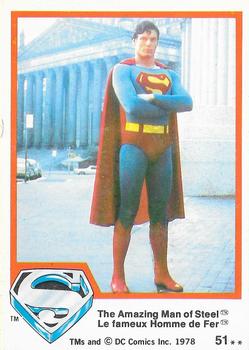1978 O-Pee-Chee Superman: The Movie #51 The Amazing Man of Steel Front