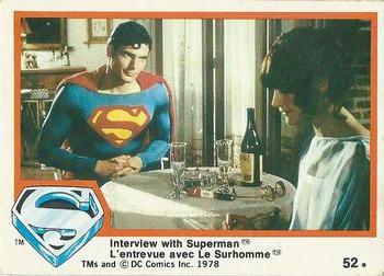 1978 O-Pee-Chee Superman: The Movie #52 Interview with Superman Front