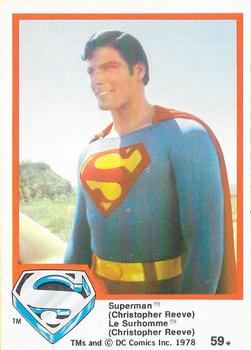 1978 O-Pee-Chee Superman: The Movie #59 Superman (Christopher Reeve) Front