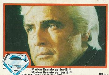 1978 O-Pee-Chee Superman: The Movie #69 Marlon Brando as Jor-El Front