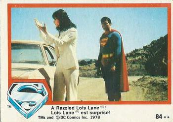 1978 O-Pee-Chee Superman: The Movie #84 A Razzled Lois Lane! Front