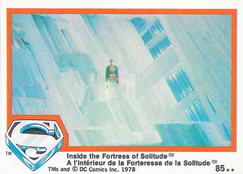 1978 O-Pee-Chee Superman: The Movie #85 Inside the Fortress of Solitude Front