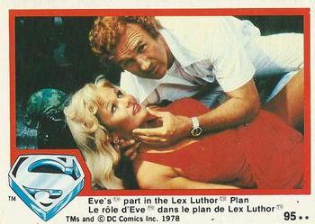 1978 O-Pee-Chee Superman: The Movie #95 Eve's Part in the Lex Luthor Plan Front