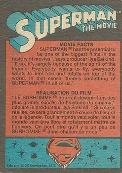 1978 O-Pee-Chee Superman: The Movie #121 The World’s Most Diabolical Villain Back