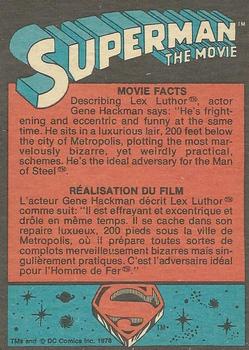 1978 O-Pee-Chee Superman: The Movie #124 200 Feet Below Grand Central Station! Back