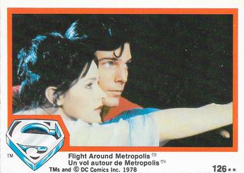 1978 O-Pee-Chee Superman: The Movie #126 Flight Around Metropolis Front