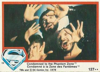1978 O-Pee-Chee Superman: The Movie #127 Condemned to the Phantom Zone Front
