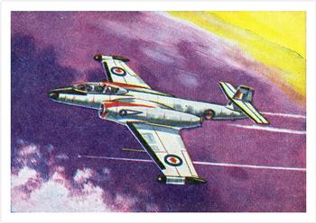 1958 Cardmaster Jet Aircraft of the World #1 Avro Canada CF100 Front