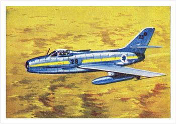 1958 Cardmaster Jet Aircraft of the World #13 Dassault Mystere Front