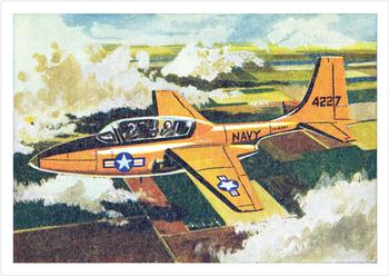 1958 Cardmaster Jet Aircraft of the World #21 Temco Pinto TT-1 Front