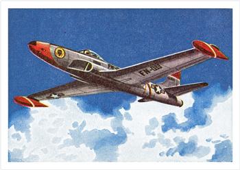 1958 Cardmaster Jet Aircraft of the World #82 Lockheed F.80 Shooting Star Front