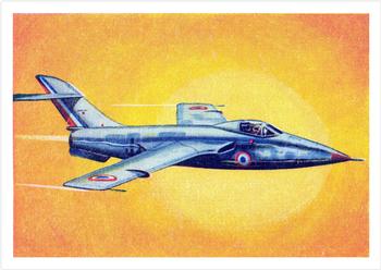 1958 Cardmaster Jet Aircraft of the World #89 Sud Est Baroudeur Front