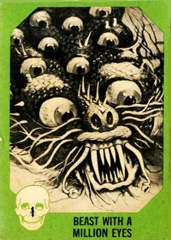 1961 Nu-Cards Horror Monster #1 Beast with A Million Eyes Front