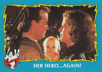 1989 O-Pee-Chee Ghostbusters II #80 Her Hero ... Again! Front