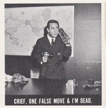 1966 O-Pee-Chee Get Smart #12 Chief, One False Move & I'm Dead Front