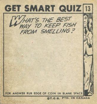 1966 O-Pee-Chee Get Smart #13 Planning Her Next Move Back