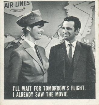 1966 O-Pee-Chee Get Smart #16 I'll Wait For Tomorrow's Flight. I Already Saw The Movie Front