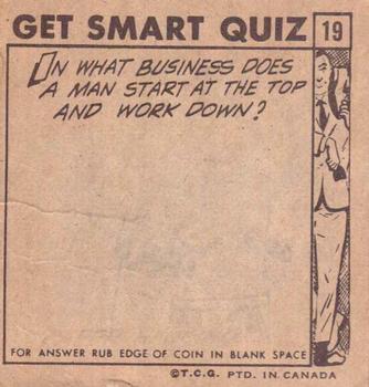 1966 O-Pee-Chee Get Smart #19 Control's Top Agents Back