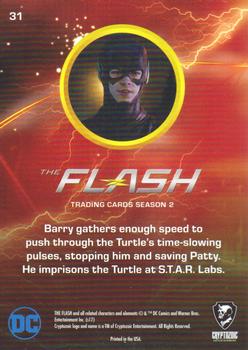 2017 Cryptozoic The Flash Season 2 - Rainbow Foil #31 Too Fast for the Turtle Back