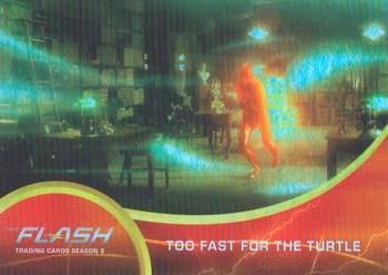 2017 Cryptozoic The Flash Season 2 - Rainbow Foil #31 Too Fast for the Turtle Front