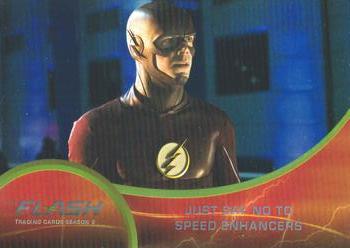 2017 Cryptozoic The Flash Season 2 - Rainbow Foil #49 Just Say No to Speed Enhancers Front