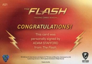 2017 Cryptozoic The Flash Season 2 - Autographs #AS1 Adam Stafford Back