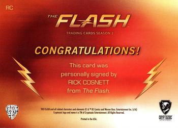 2017 Cryptozoic The Flash Season 2 - Autographs #RC Rick Cosnett Back