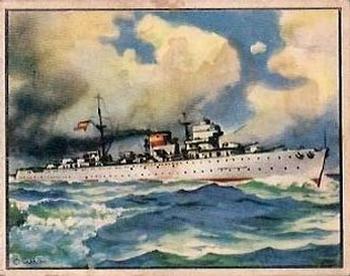 1939 O-Pee-Chee Fighting Forces (V276) #Ships 8 Spanish Nationalist Cruiser 