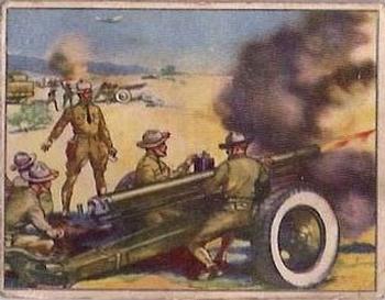 1939 O-Pee-Chee Fighting Forces (V276) #FieldArtillery2 United States 75 mm. Field Gun Front
