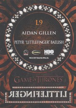 2017 Rittenhouse Game of Thrones Valyrian Steel - Laser Cut #L9 Petyr 