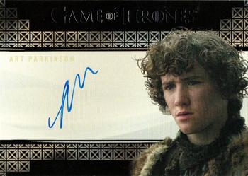 2017 Rittenhouse Game of Thrones Valyrian Steel - Autographs Valyrian #NNO Art Parkinson Front