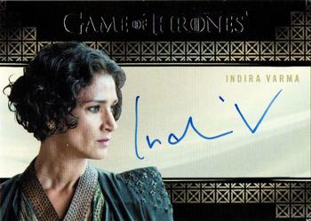 2017 Rittenhouse Game of Thrones Valyrian Steel - Autographs Valyrian #NNO Indira Varma Front