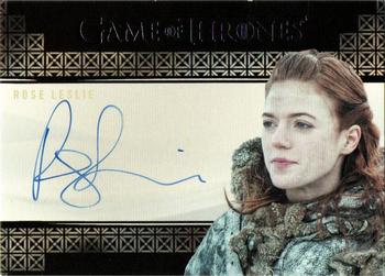 2017 Rittenhouse Game of Thrones Valyrian Steel - Autographs Valyrian #NNO Rose Leslie Front