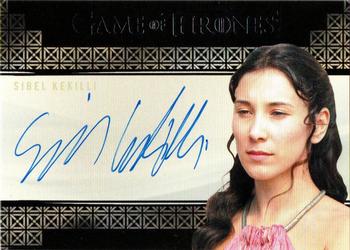 2017 Rittenhouse Game of Thrones Valyrian Steel - Autographs Valyrian #NNO Sibel Kekilli Front