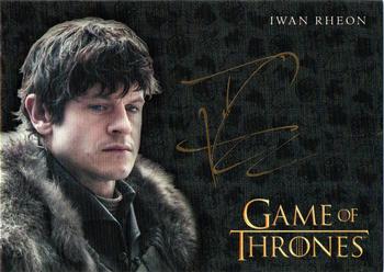 2017 Rittenhouse Game of Thrones Valyrian Steel - Autographs Gold #NNO Iwan Rheon Front