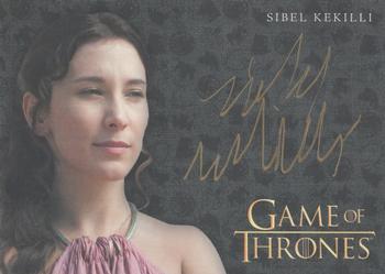 2017 Rittenhouse Game of Thrones Valyrian Steel - Autographs Gold #NNO Sibel Kekilli Front