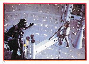 1983 Topps Star Wars: Return of the Jedi Album Stickers #22 Darth and Luke, antenna platform Front