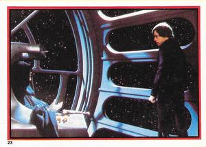 1983 Topps Star Wars: Return of the Jedi Album Stickers #23 Emperor and Luke Front