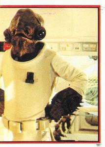 1983 Topps Star Wars: Return of the Jedi Album Stickers #111 Admiral Ackbar Front
